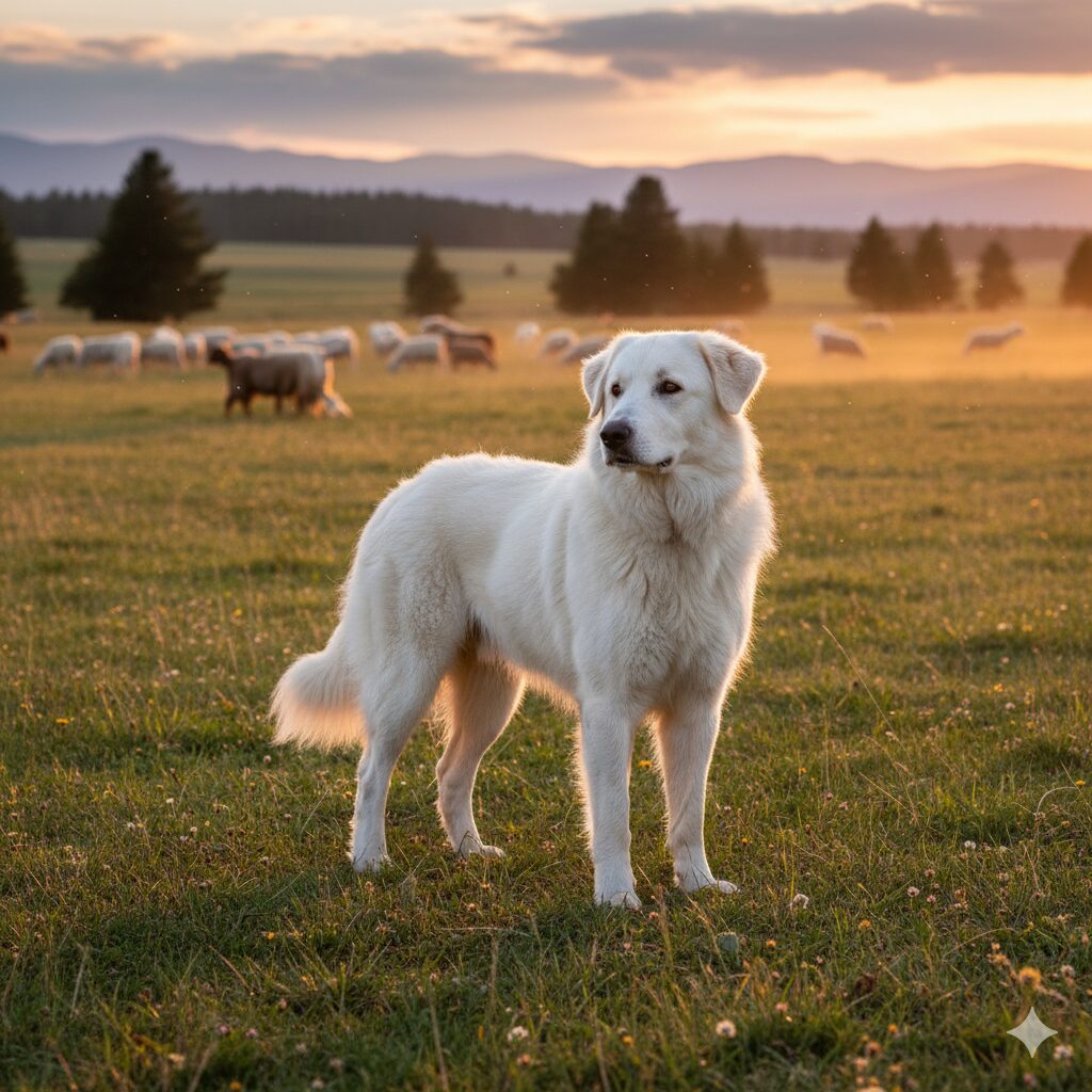 Akbash Herdenschutzhund Foto eines Akbash Herdenschutzhundes