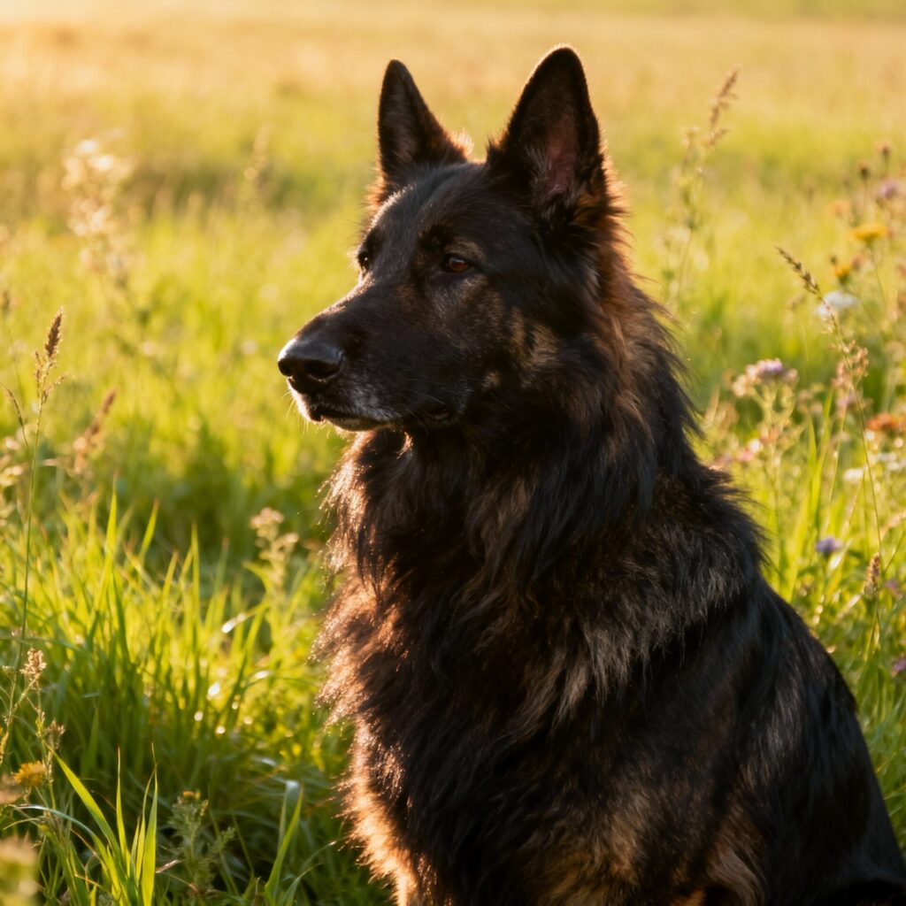 Altdeutscher Schäferhund im Portrait