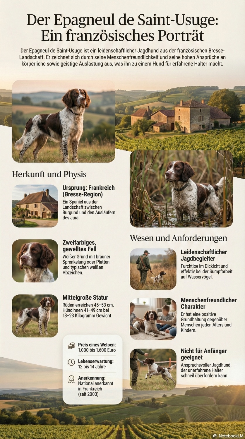 Epagneul de Saint-Usuge Epagneul de Saint-Usuge Infografik bei Welpen.de