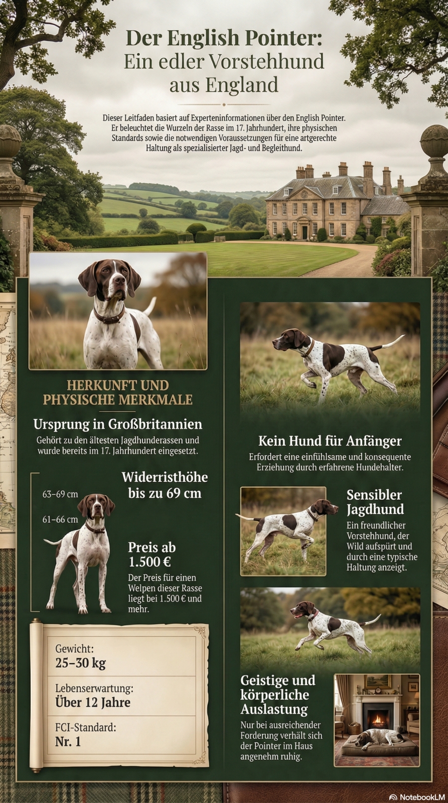 Infografik English Pointer bei Welpen.de