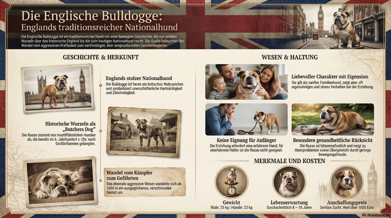 Infografik Englische Bulldogge