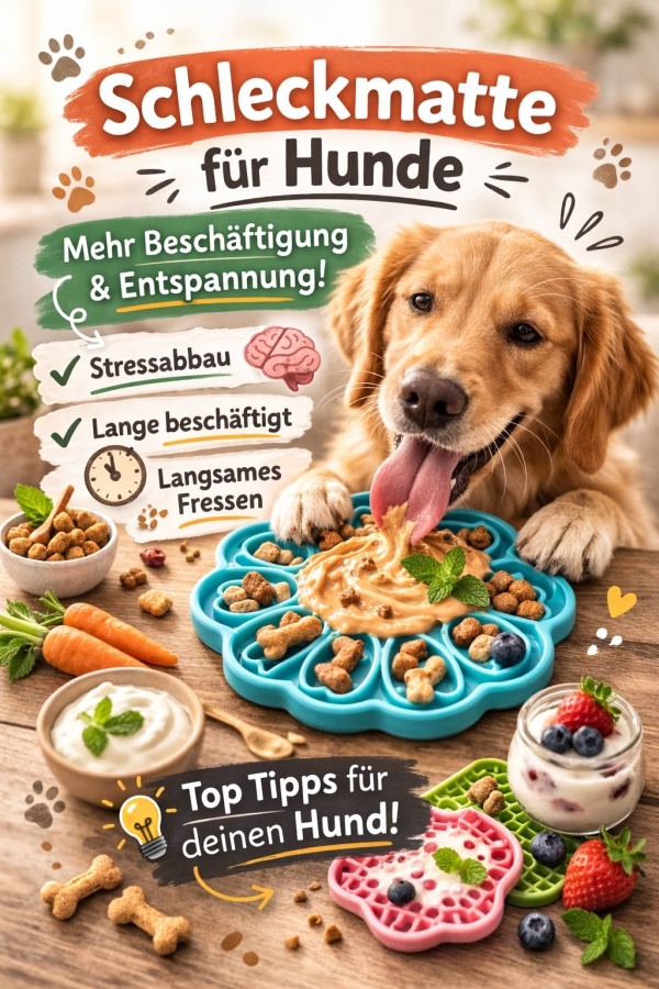 Schleckmatte für den Hund