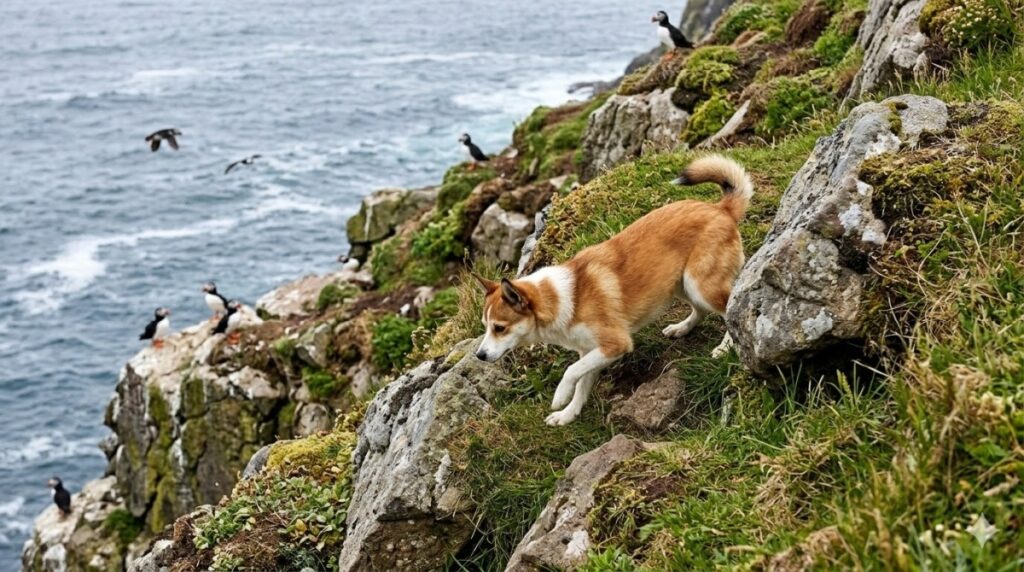 Foto der Hunderasse Lundehund in seiner natürlichen Umgebung