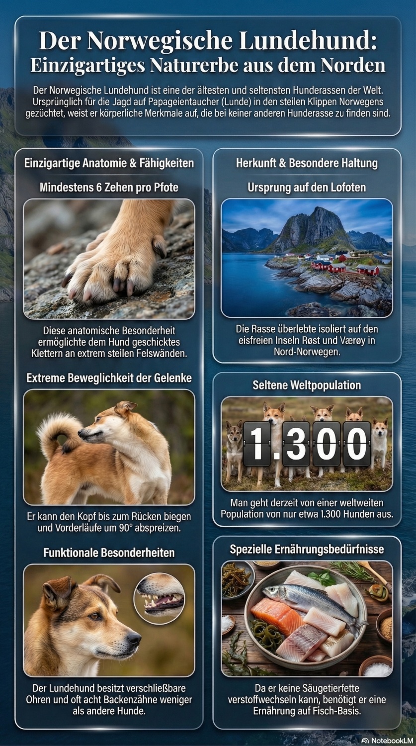 Infografik zur Hunderasse Lundehund bei Welpen.de