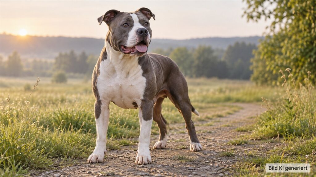 Hunderasse American Staffordshire Terrier im Portrait