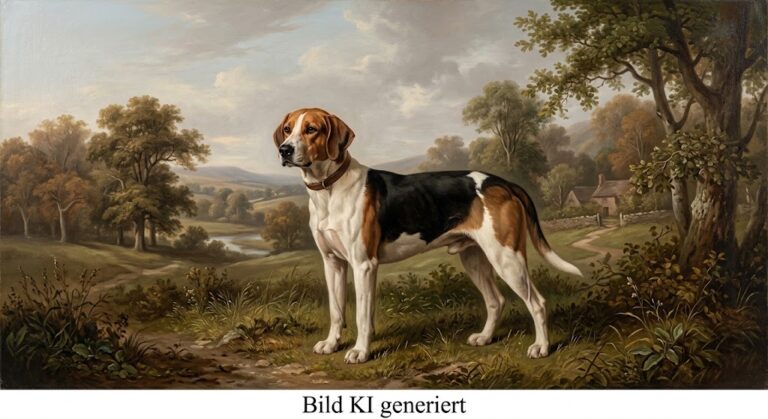 Portrait eines Jagdhundes