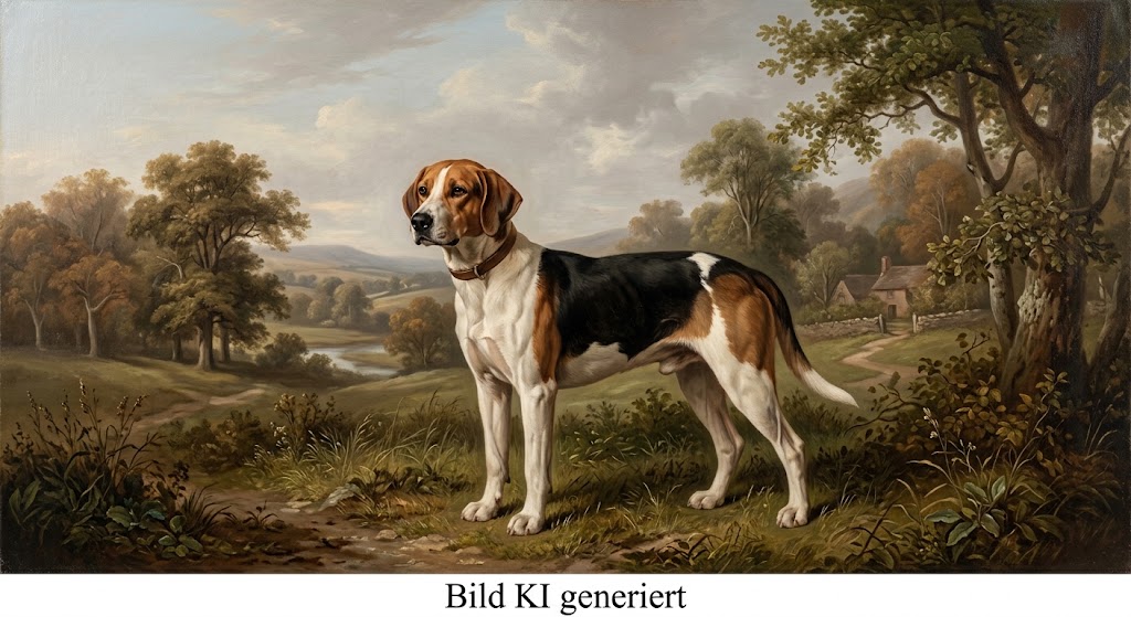 Portrait eines Jagdhundes