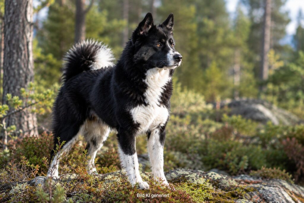 Ein Karelischer Bärenhund