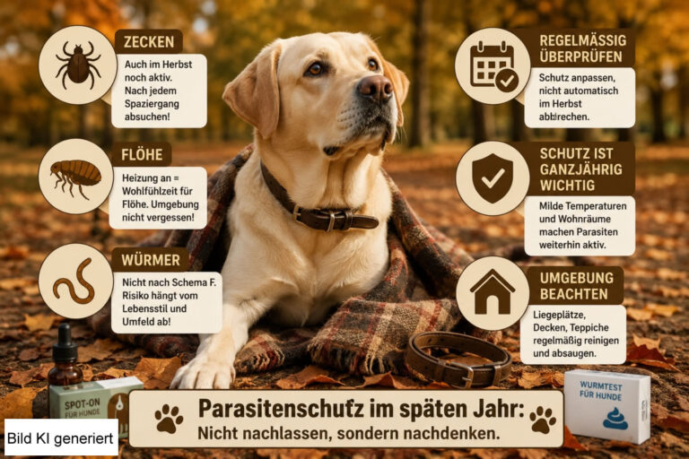 Infobild zum Thema Parasitenschutz beim Hund